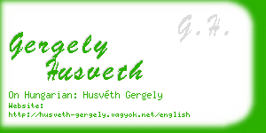 gergely husveth business card