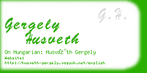 gergely husveth business card